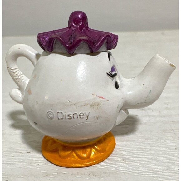 Disney Beauty And The Beast PVC Figures Topper Beast Belle Mrs Potts Gaston Lot - Picture 9 of 16